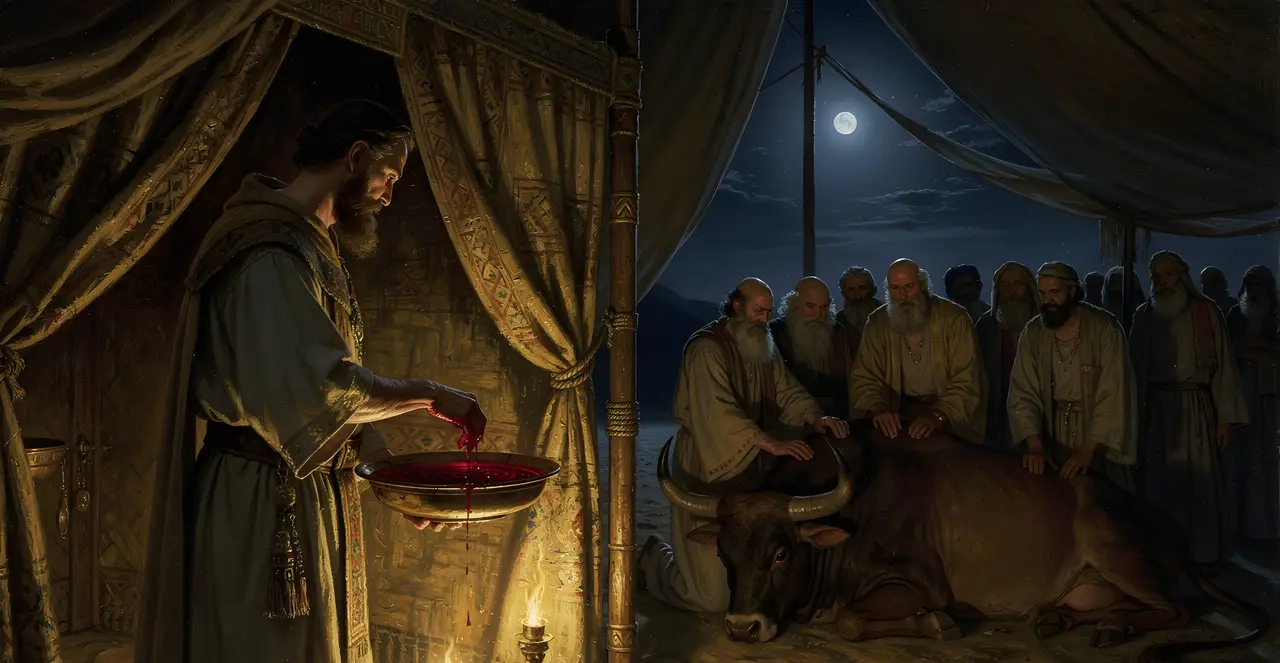 Leviticus 4:15-17 — Leviticus, oil painting · TruthPrints
