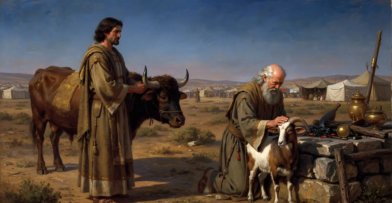 Leviticus 4:21-24 — Leviticus, oil painting · TruthPrints