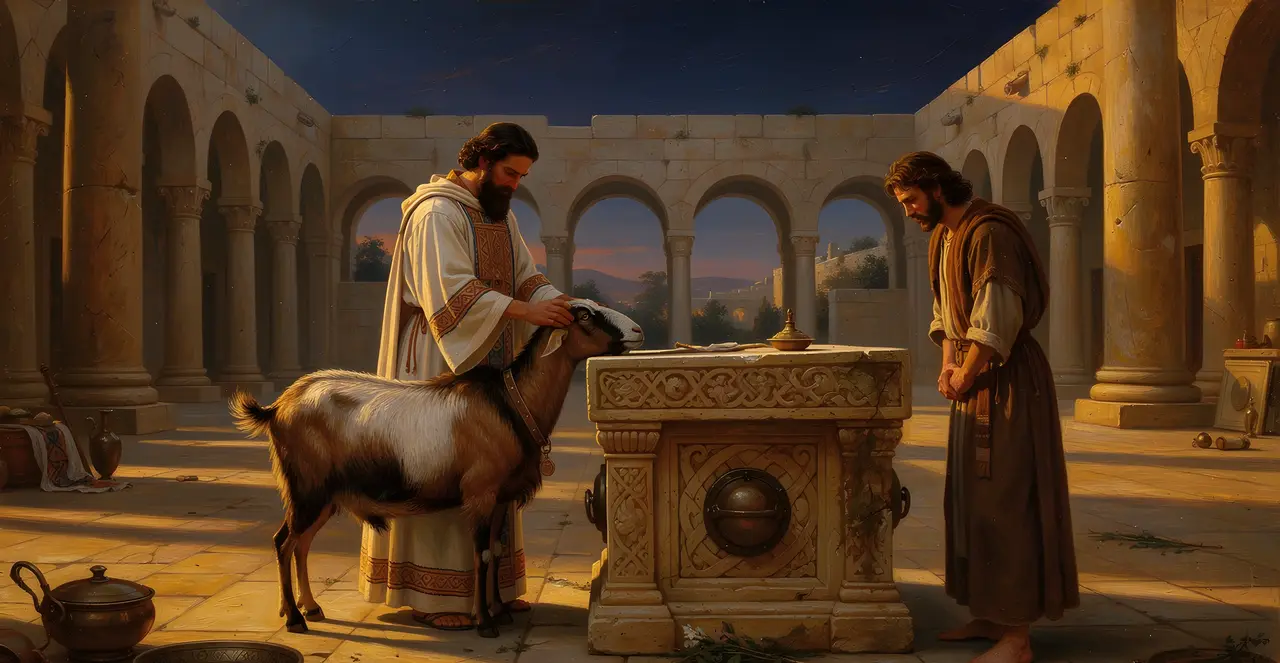Leviticus 4:28-30 — Leviticus, oil painting · TruthPrints