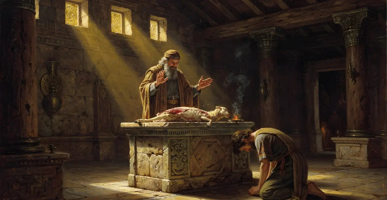 Leviticus 4:31-33 — Leviticus, oil painting · TruthPrints