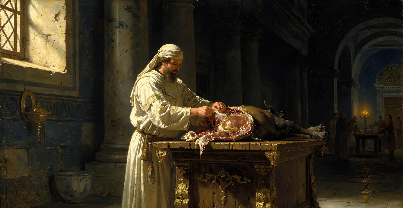 Leviticus 4:8-11 — Leviticus, oil painting · TruthPrints