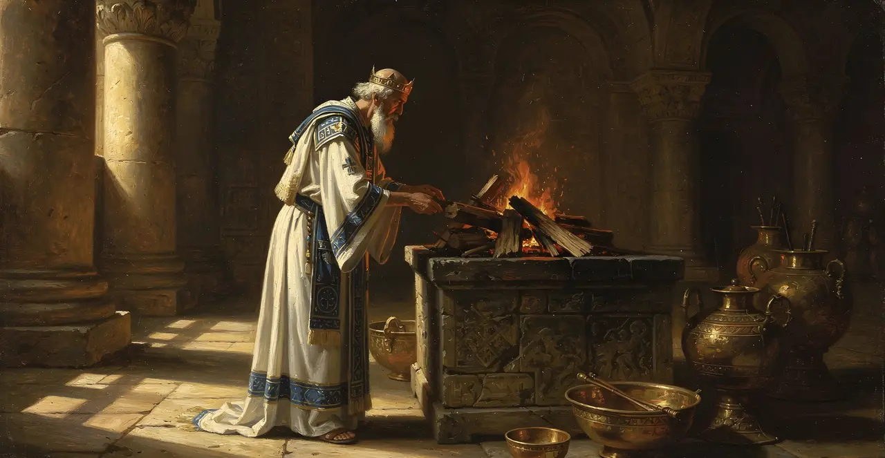Leviticus 6:12-14 — Leviticus, oil painting · TruthPrints