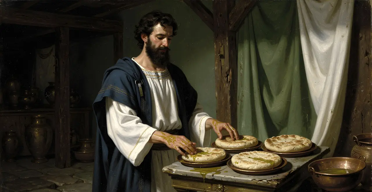 Leviticus 7:10-13 — Leviticus, oil painting · TruthPrints