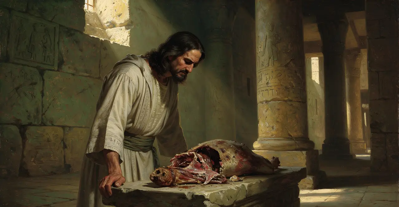 Leviticus 7:17-19 — Leviticus, oil painting · TruthPrints