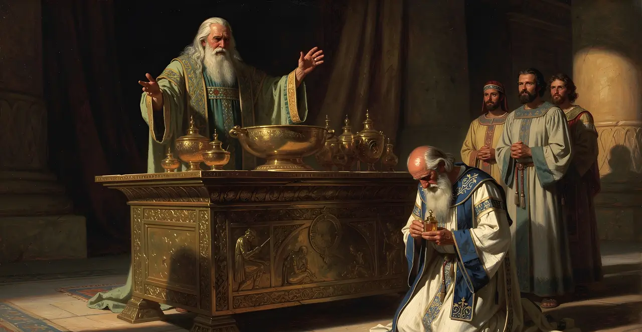 Leviticus 8:11-14 — Leviticus, oil painting · TruthPrints