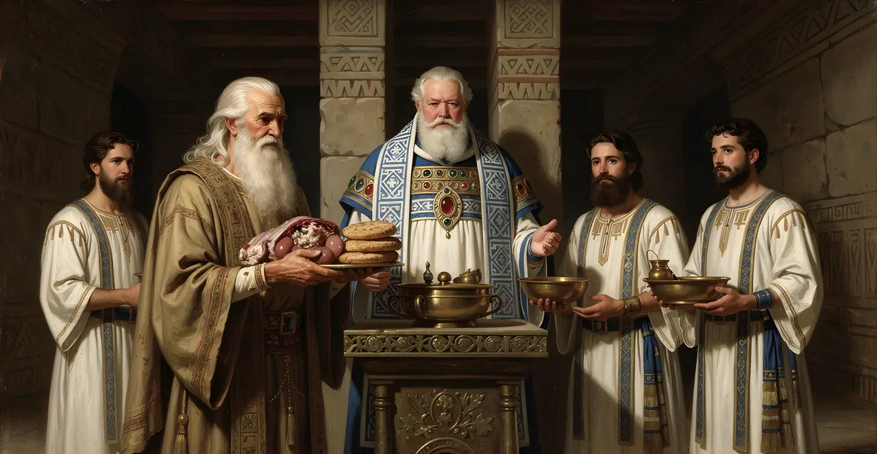 Leviticus 8:25-27 — Leviticus, oil painting · TruthPrints