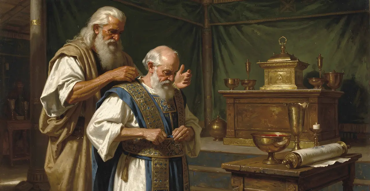 Leviticus 8:7-10 — Leviticus, oil painting · TruthPrints