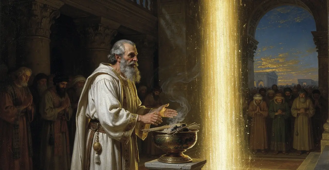 Luke 1:10-14 — Luke, oil painting · TruthPrints