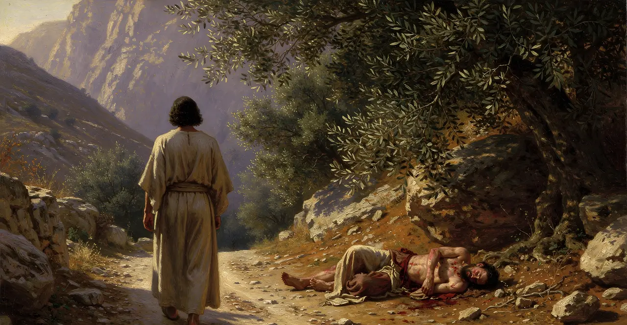 Luke 10:27-31 — Luke, oil painting · TruthPrints