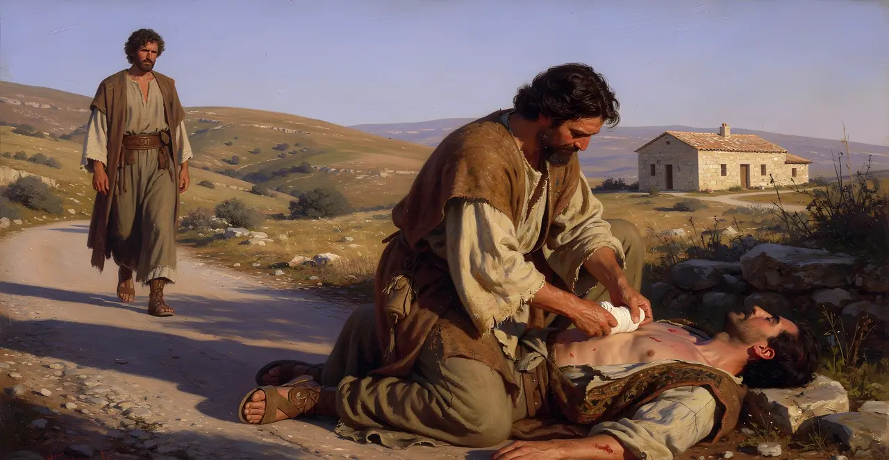 Luke 10:32-35 — Luke, oil painting · TruthPrints