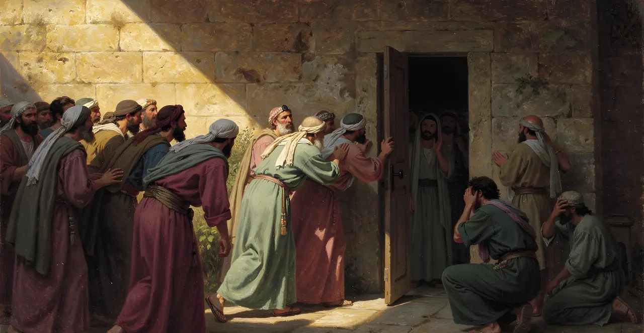 Luke 13:24-26 — Luke, oil painting · TruthPrints