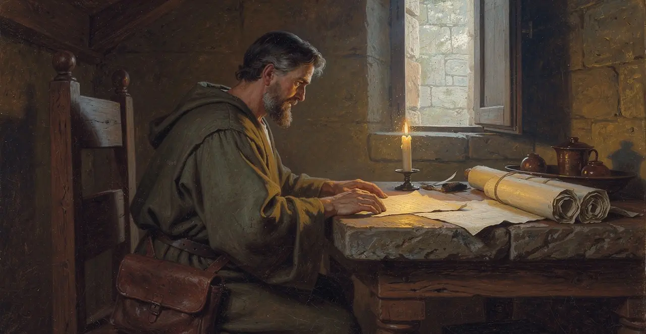 Luke 14:32-35 — Luke, oil painting · TruthPrints