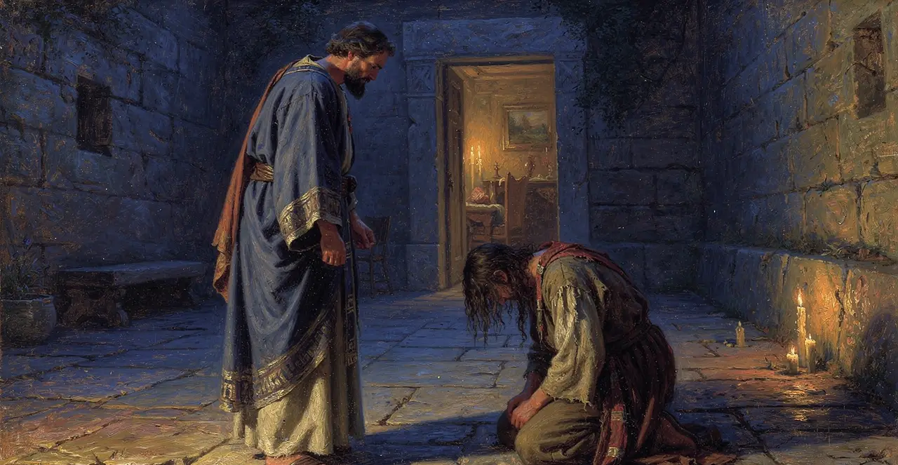 Luke 15:20-23 — Luke, oil painting · TruthPrints