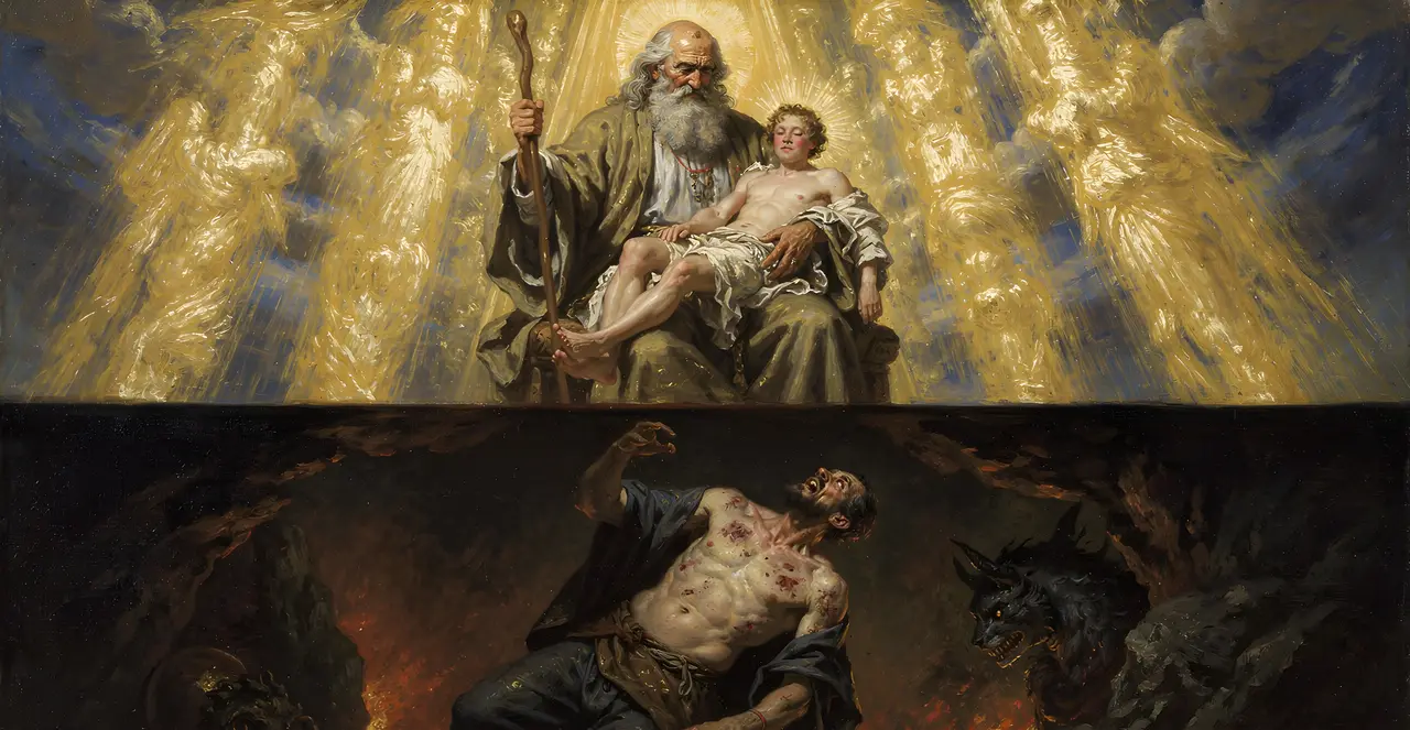 Luke 16:21-24 — Luke, oil painting · TruthPrints