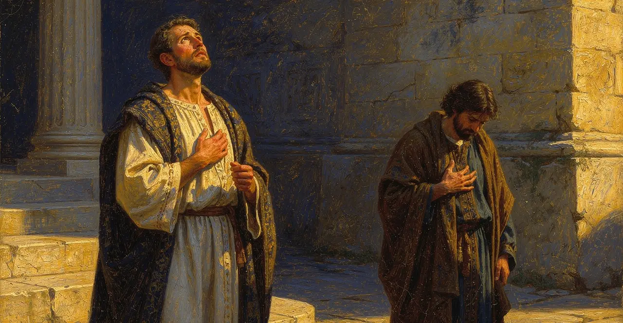 Luke 18:11-14 — Luke, oil painting · TruthPrints