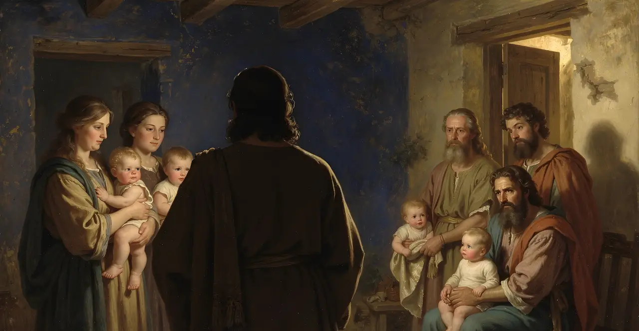 Luke 18:15-19 — Luke, oil painting · TruthPrints