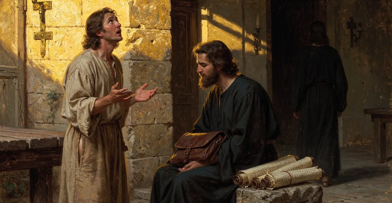 Luke 18:43 — Luke, oil painting · TruthPrints