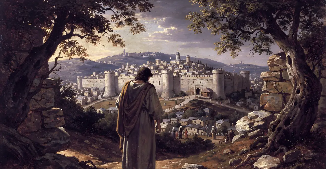 Luke 19:40-44 — Luke, oil painting · TruthPrints