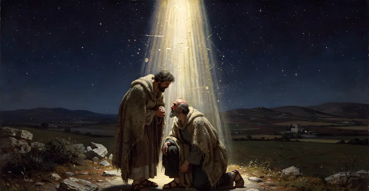 Luke 2:11-15 — Luke, oil painting · TruthPrints