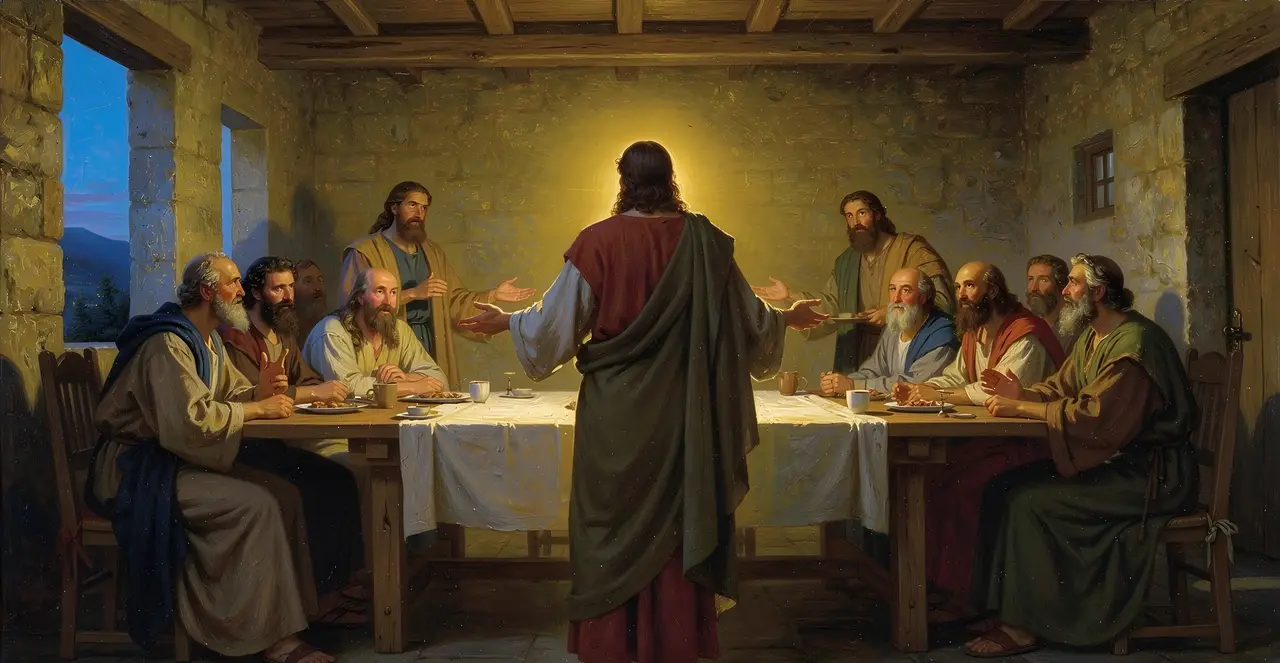 Luke 22:24-28 — Luke, oil painting · TruthPrints