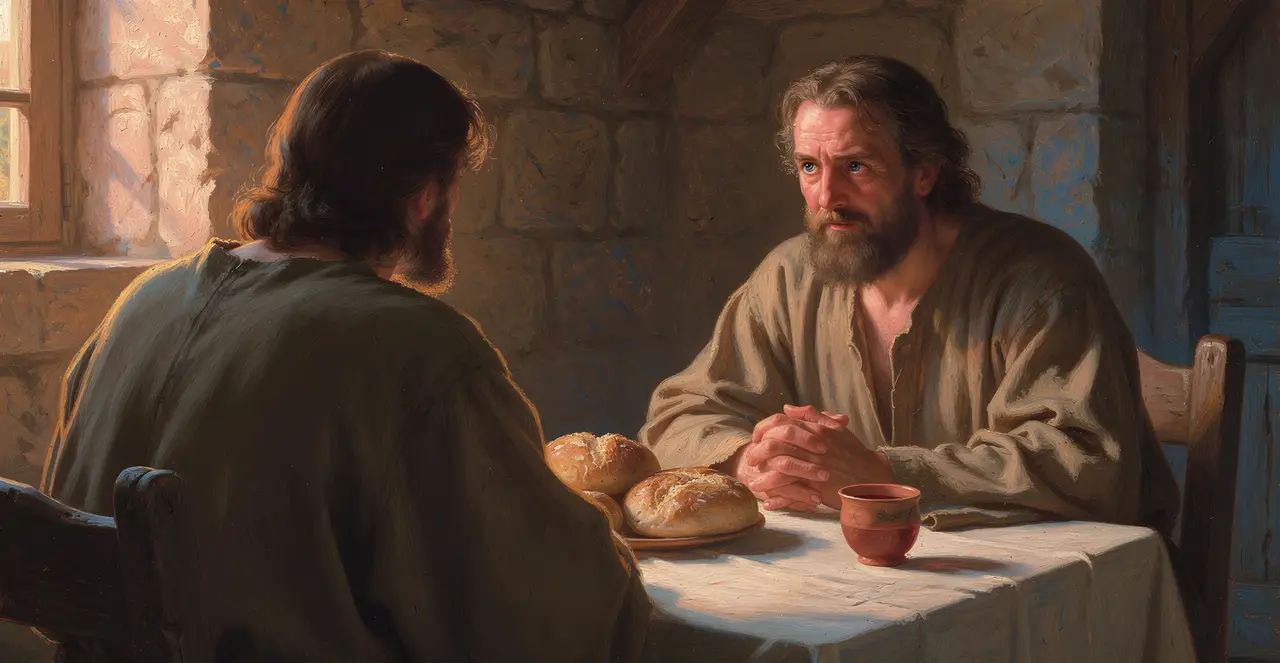 Luke 22:29-33 — Luke, oil painting · TruthPrints