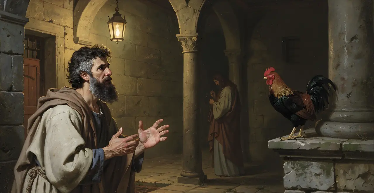 Luke 22:58-63 — Luke, oil painting · TruthPrints