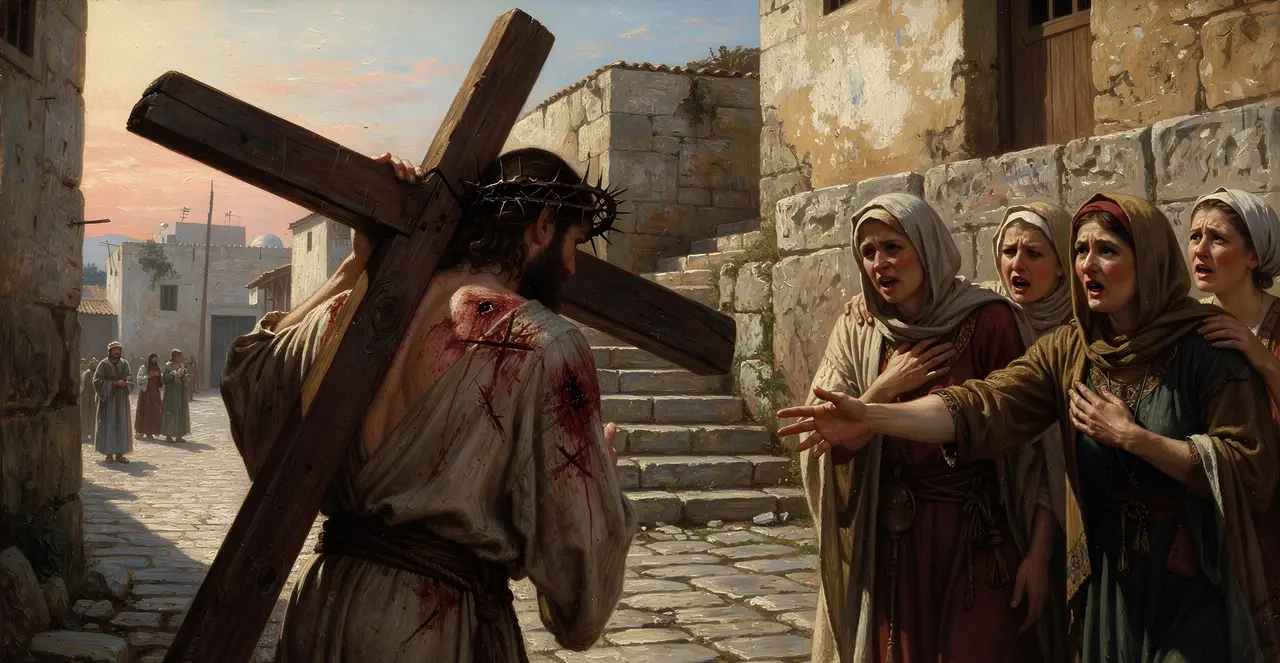 Luke 23:28-32 — Luke, oil painting · TruthPrints