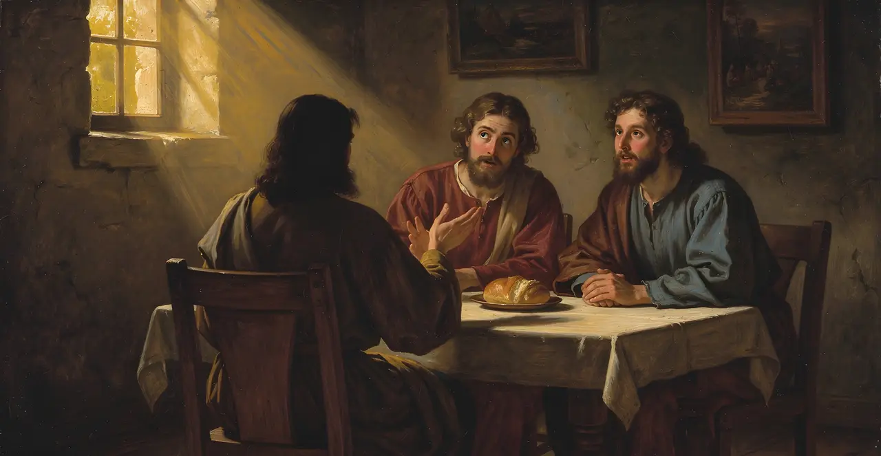 Luke 24:27-31 — Luke, oil painting · TruthPrints