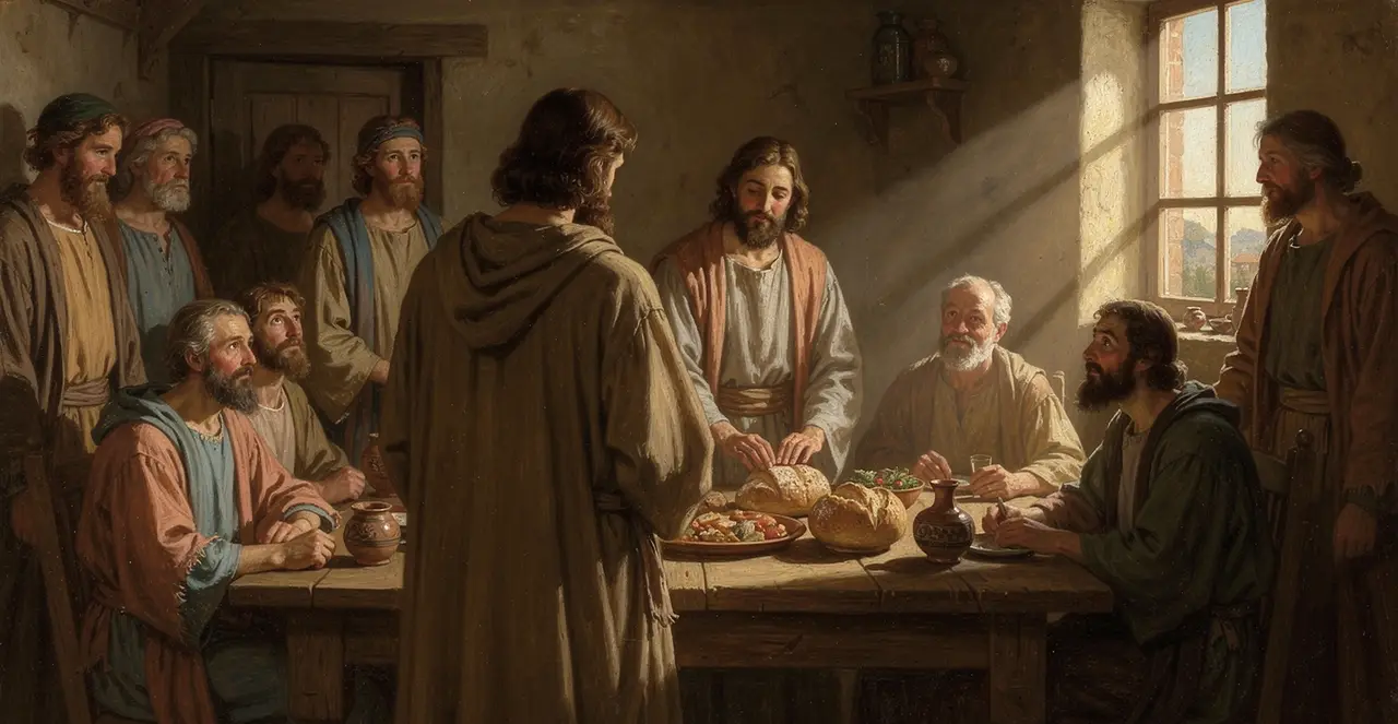 Luke 24:32-36 — Luke, oil painting · TruthPrints