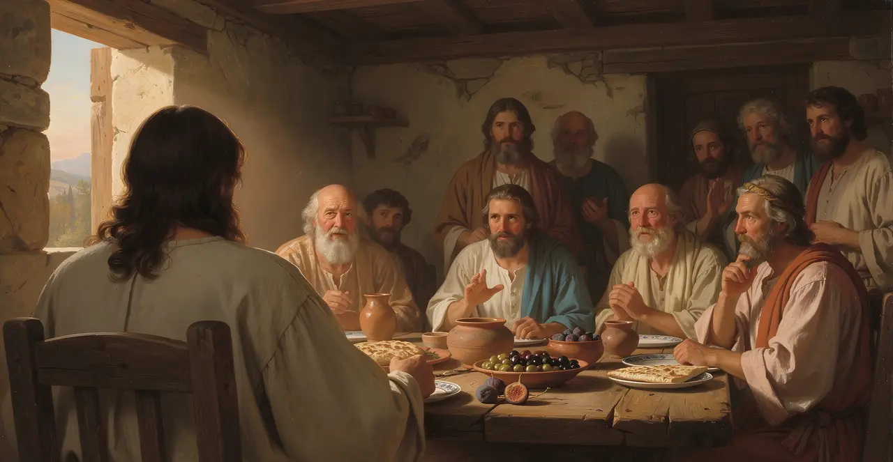 Luke 24:43-48 — Luke, oil painting · TruthPrints