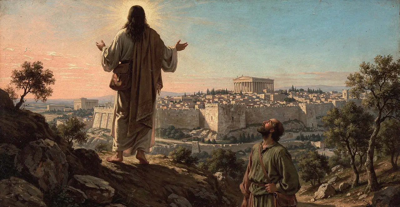 Luke 24:49-53 — Luke, oil painting · TruthPrints