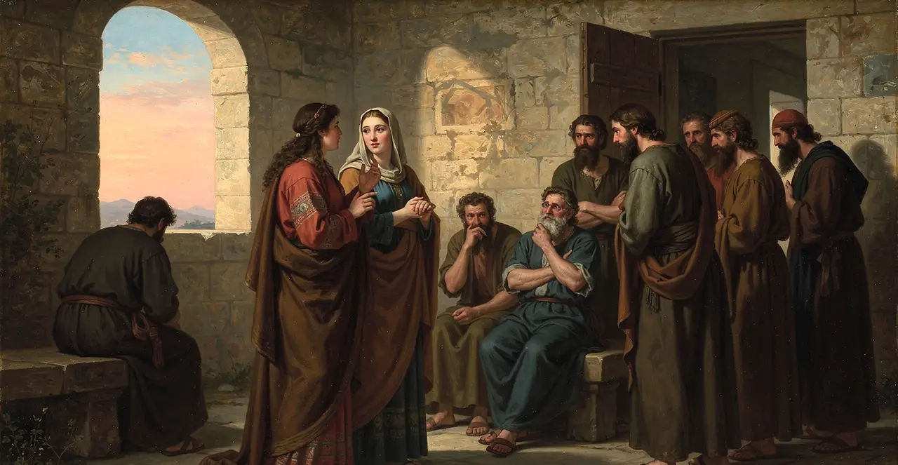 Luke 24:7-11 — Luke, oil painting · TruthPrints