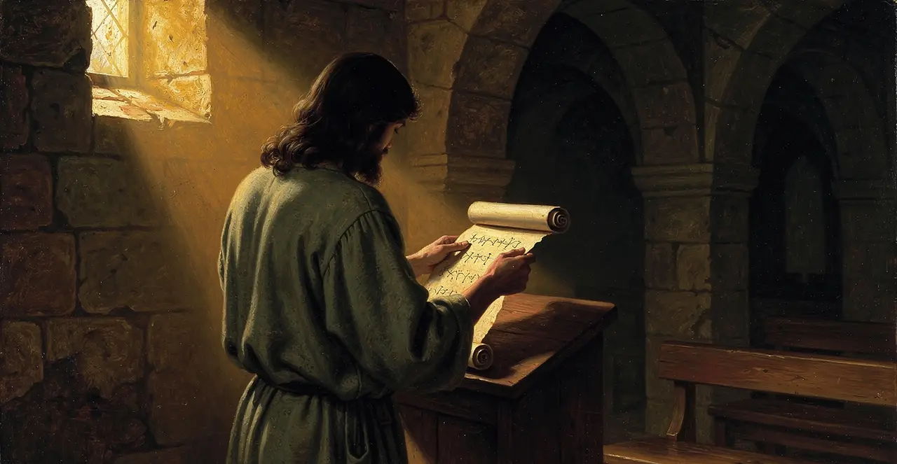 Luke 4:16-19 — Luke, oil painting · TruthPrints