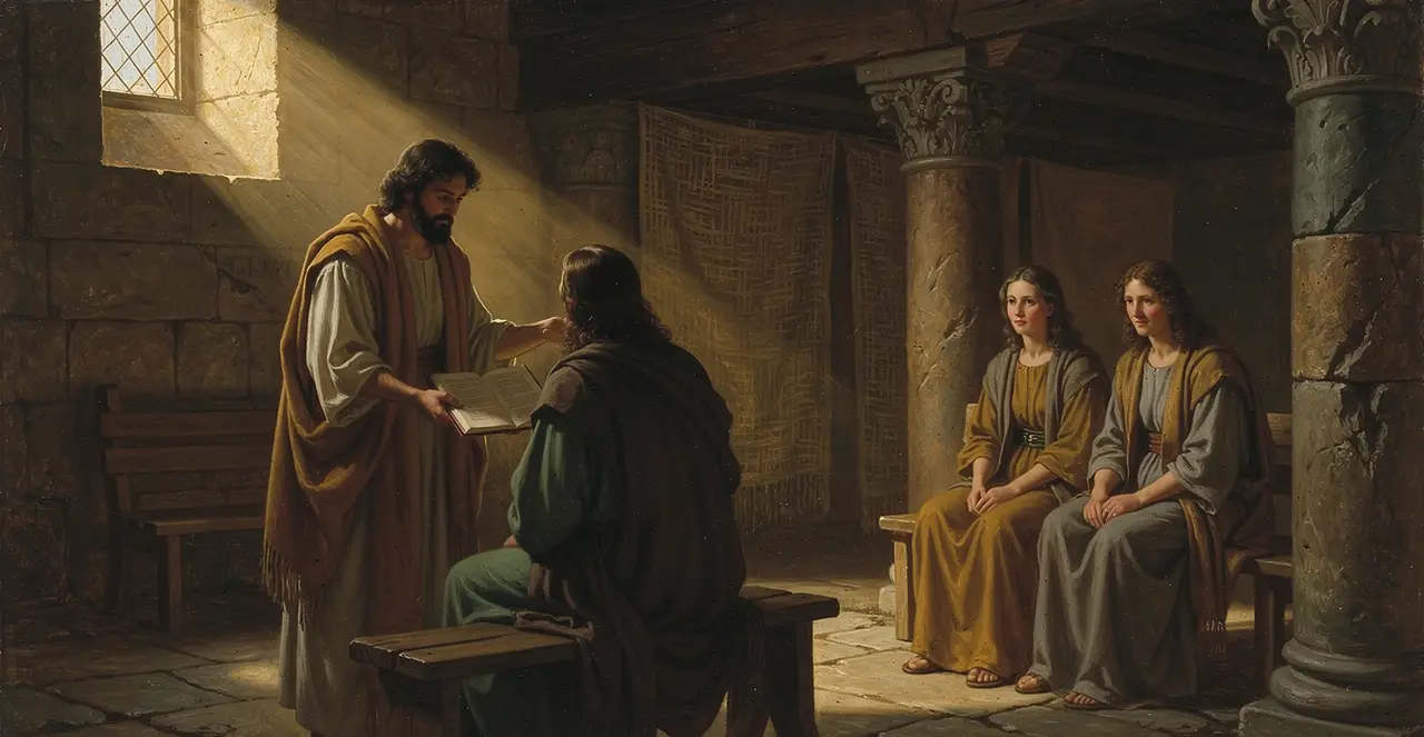 Luke 4:20-24 — Luke, oil painting · TruthPrints