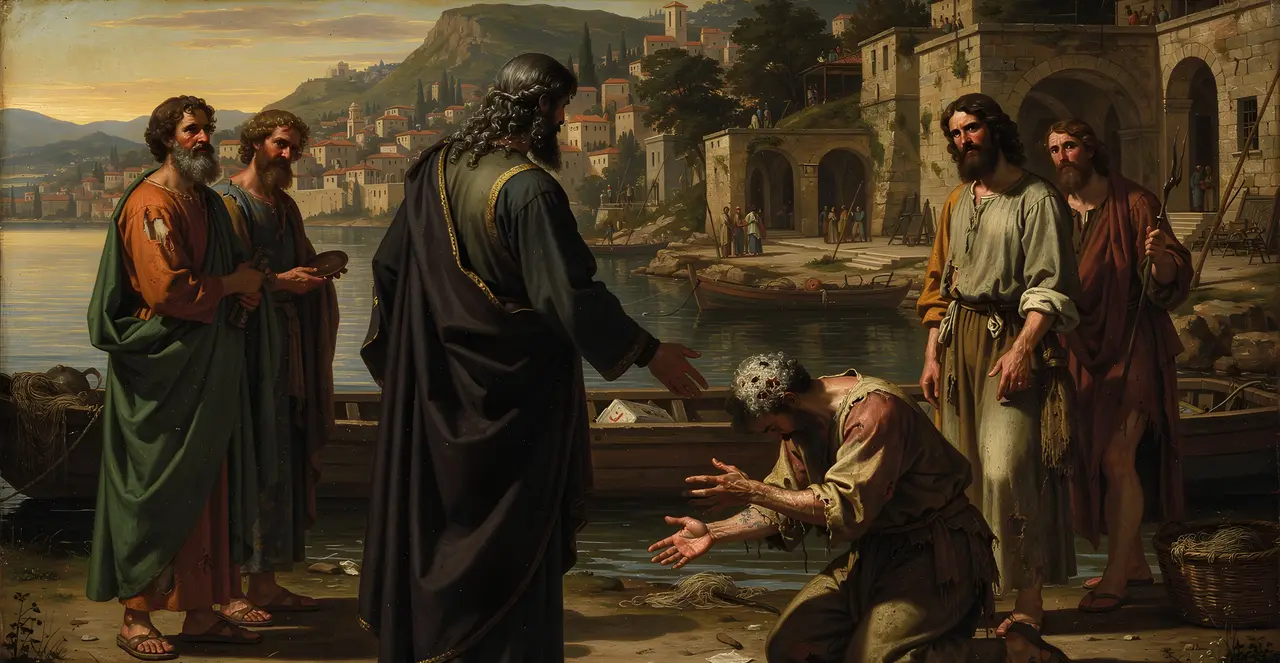 Luke 5:10-13 — Luke, oil painting · TruthPrints
