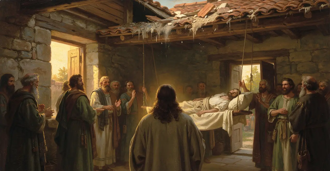 Luke 5:18-22 — Luke, oil painting · TruthPrints