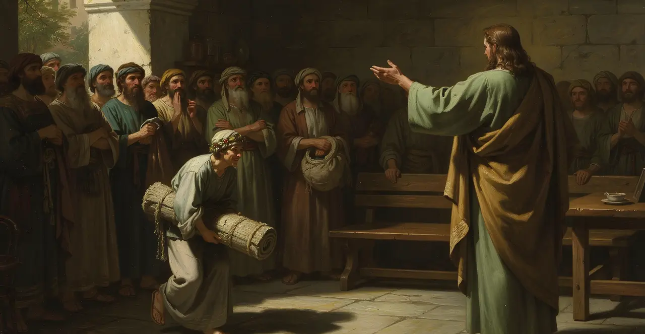 Luke 5:23-26 — Luke, oil painting · TruthPrints