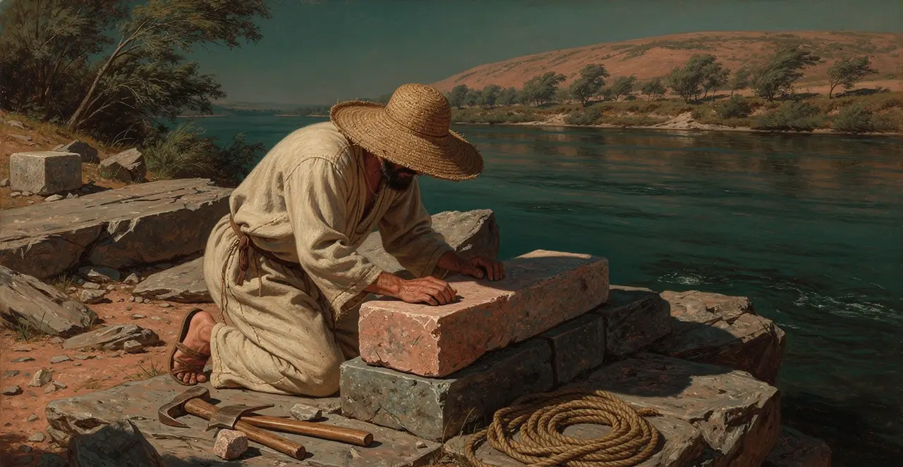 Luke 6:48-49 — Luke, oil painting · TruthPrints
