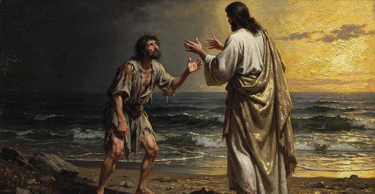 Luke 8:25-27 — Luke, oil painting · TruthPrints