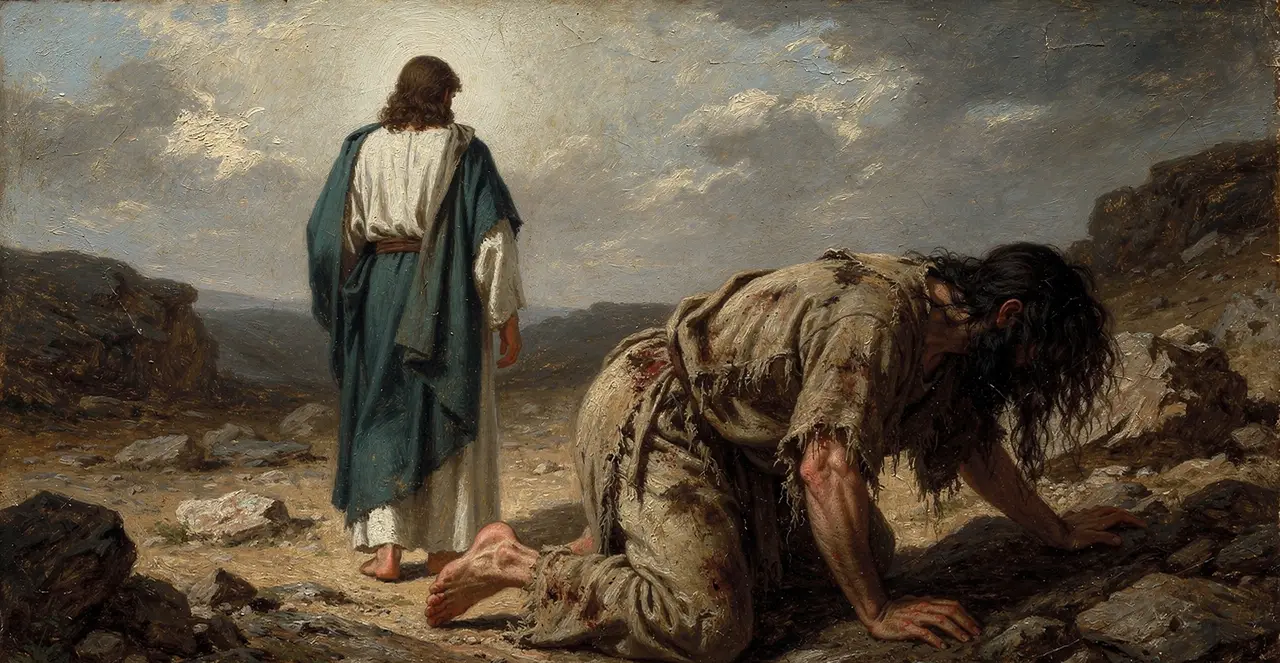 Luke 8:28-30 — Luke, oil painting · TruthPrints