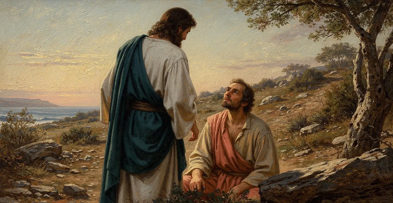Luke 8:35-38 — Luke, oil painting · TruthPrints