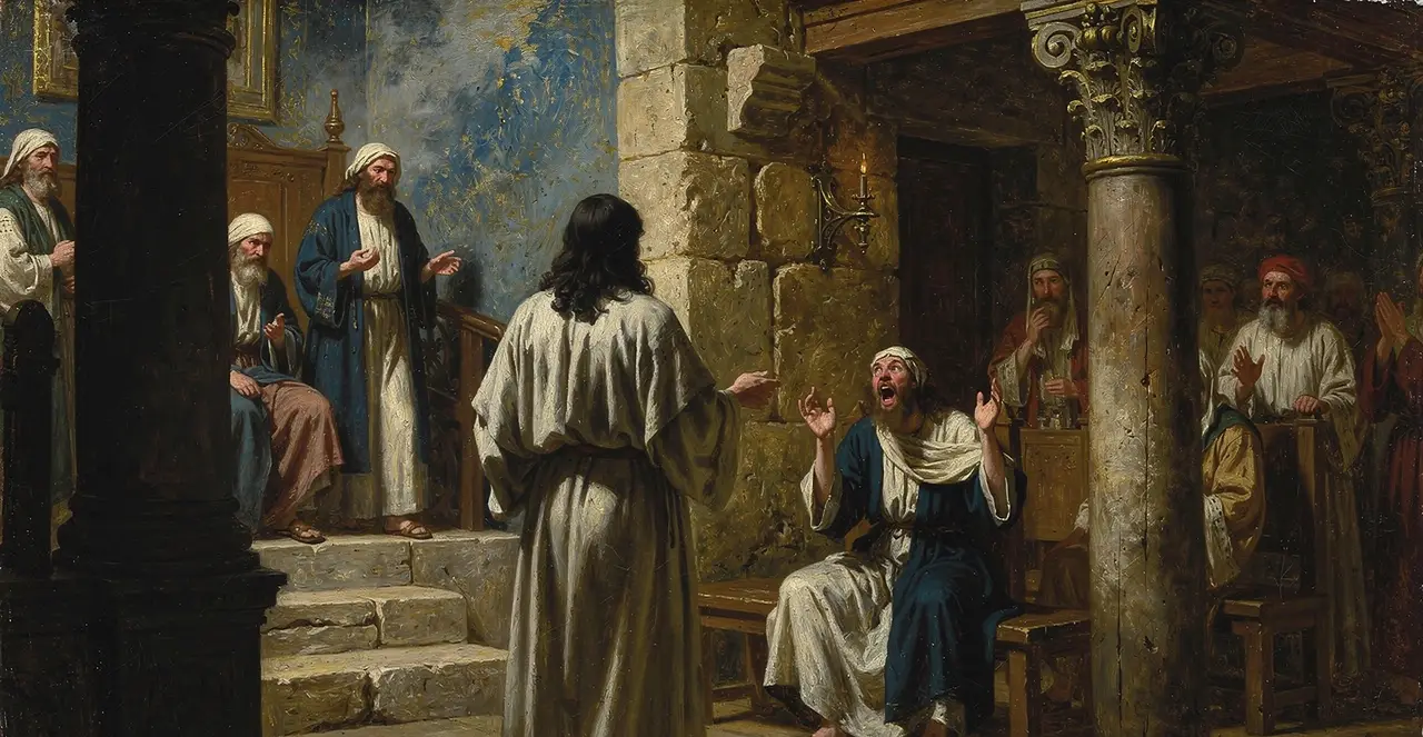 Mark 1:21-26 — Mark, oil painting · TruthPrints