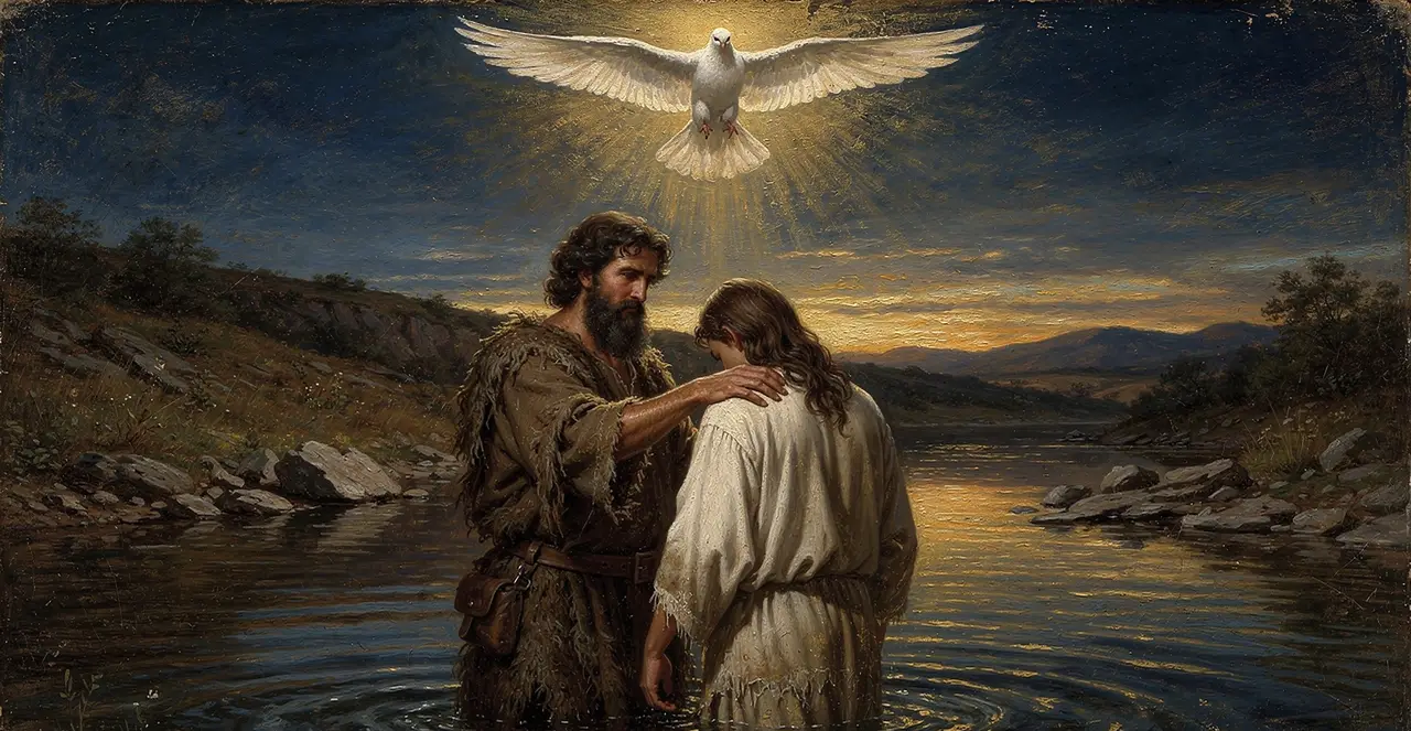 Mark 1:6-10 — Mark, oil painting · TruthPrints