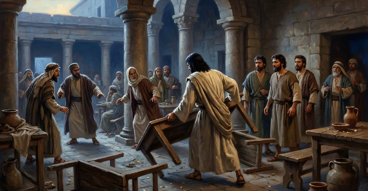 Mark 11:14-17 — Mark, oil painting · TruthPrints