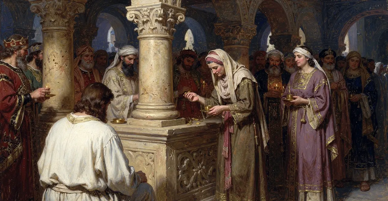 Mark 12:41-44 — Mark, oil painting · TruthPrints