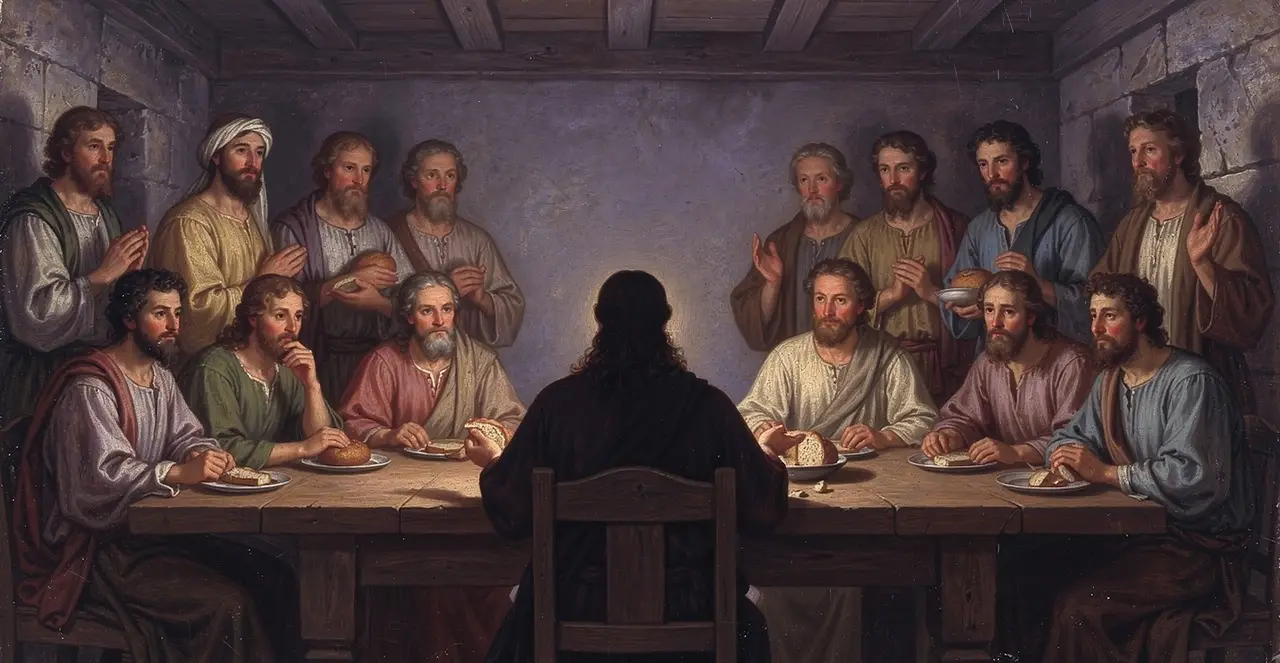 Mark 14:22-26 — Mark, oil painting · TruthPrints