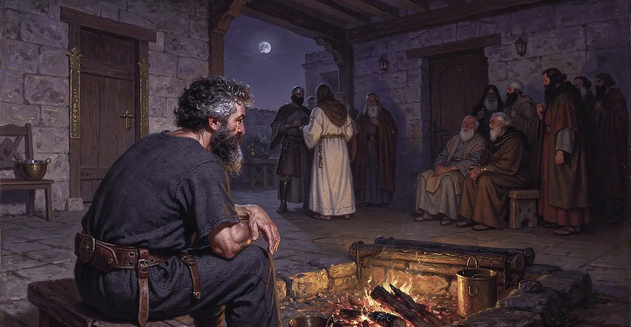 Mark 14:53-57 — Mark, oil painting · TruthPrints