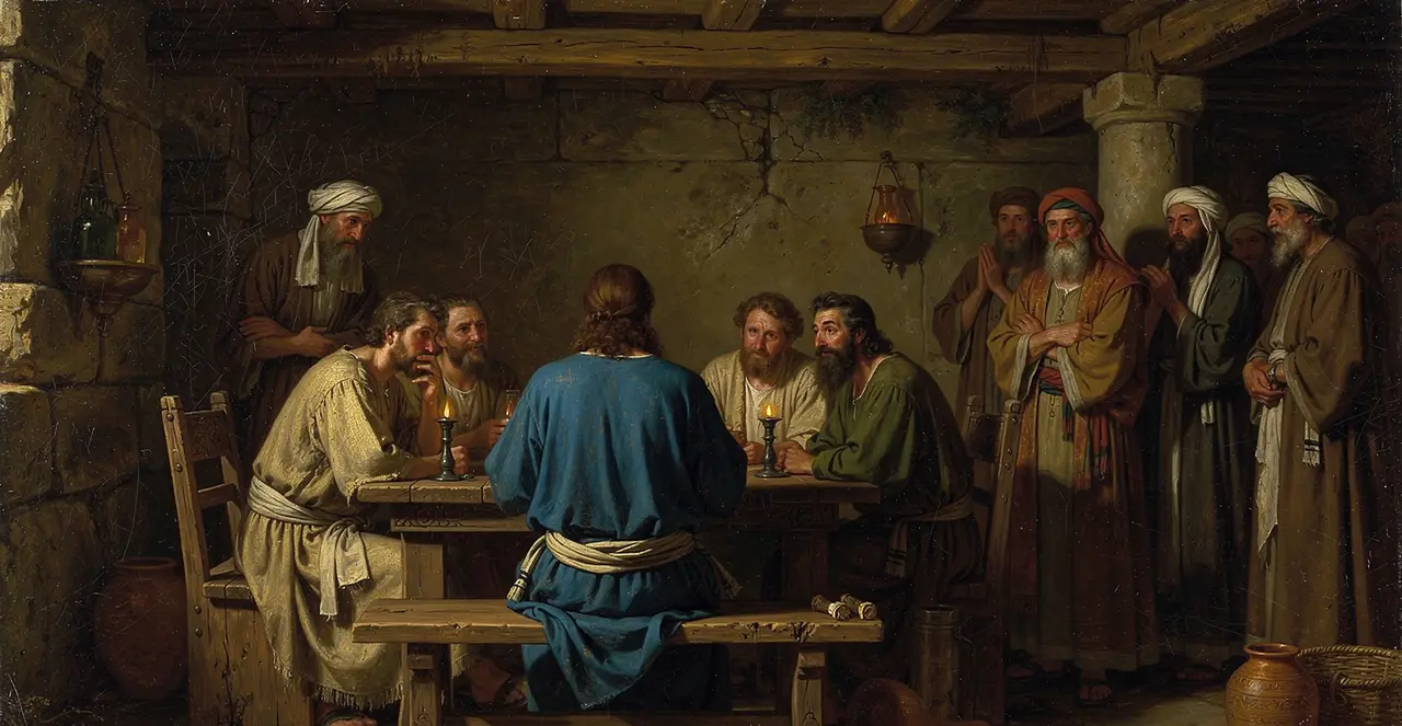 Mark 2:16-18 — Mark, oil painting · TruthPrints
