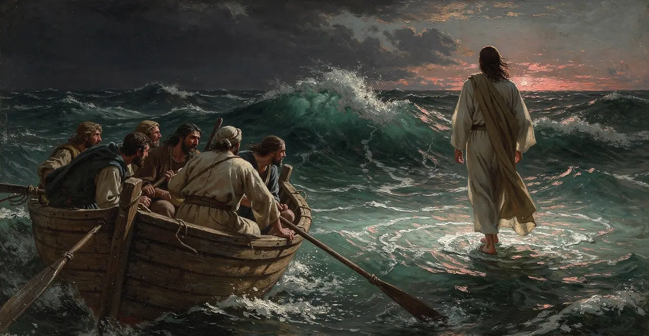 Mark 6:44-48 — Mark, oil painting · TruthPrints