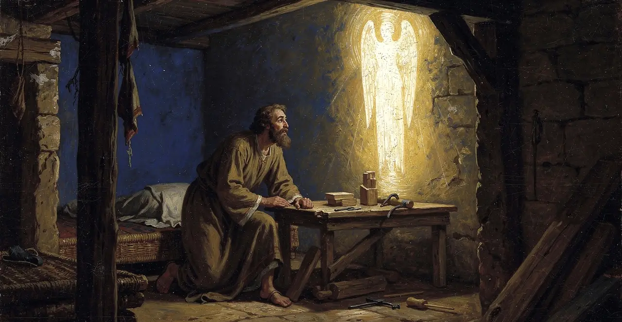 Matthew 1:20-22 — Matthew, oil painting · TruthPrints